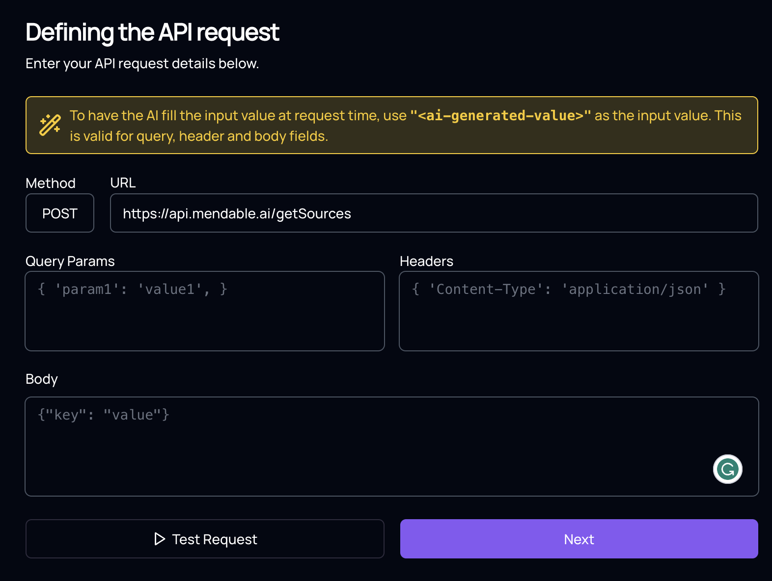 API Request